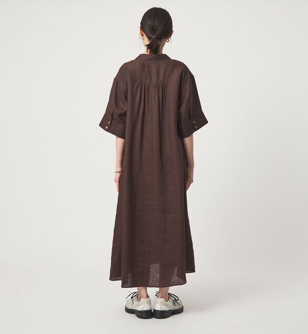 UNITED ARROWS green label relaxing「［size SHORTあり］リネン シャツ ワンピース」|ワンピース|