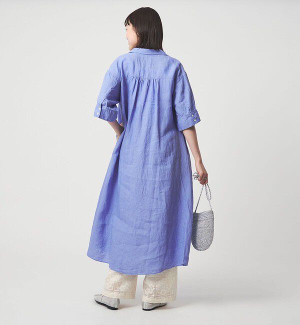 UNITED ARROWS green label relaxing「［size SHORTあり］リネン シャツ ワンピース」|ワンピース|
