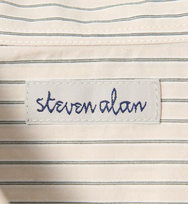 STEVEN ALAN「＜Steven Alan＞ ヘイズ ストライプ レギュラーカラー シャツ NARROW」|シャツ・ブラウス|