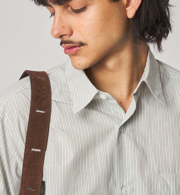 STEVEN ALAN「＜Steven Alan＞ ヘイズ ストライプ レギュラーカラー シャツ NARROW」|シャツ・ブラウス|