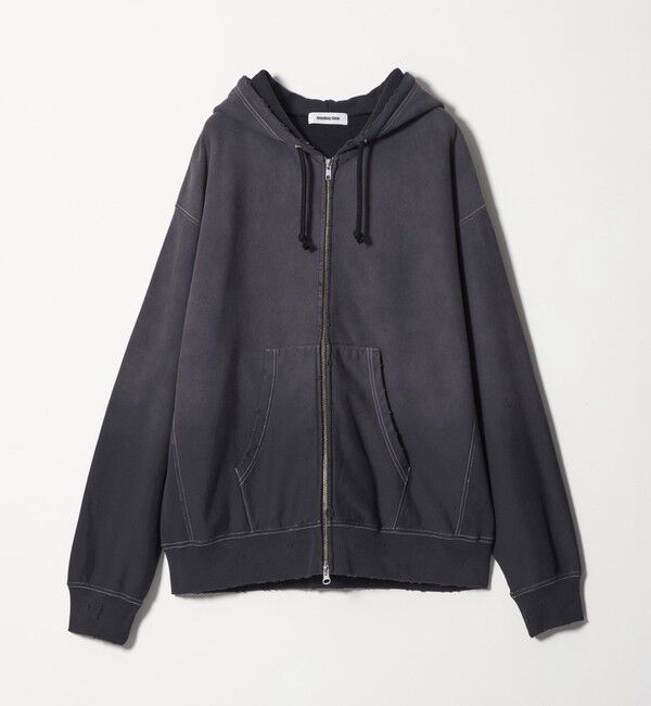 MONKEY TIME「サンフェード フレンチテリー フルジップ フーディー」|カーディガン|
