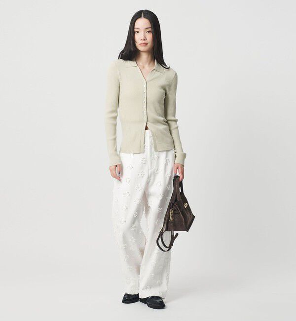 BEAUTY&YOUTH UNITED ARROWS「コットン エンブロイダリー パンツ」|チノ|