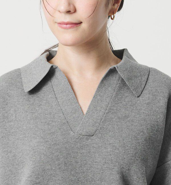 BEAUTY&YOUTH UNITED ARROWS「【WEB限定 Wardrobe DAILY MINIMAL】スキッパーニットプルオーバー ウォッシャブル」|ニット・セーター|