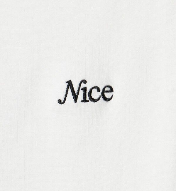 NICE WEATHER「＜NICE WEATHER＞ロゴ フィット ロングスリーブ Tシャツ」|Tシャツ・カットソー|