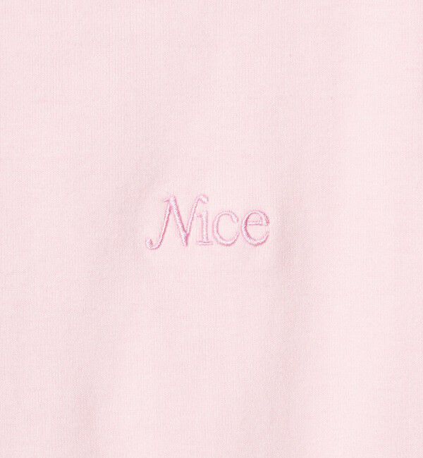 NICE WEATHER「＜NICE WEATHER＞ロゴ フィット ロングスリーブ Tシャツ」|Tシャツ・カットソー|