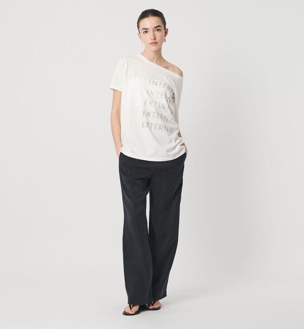 ATTISESSION「＜ATTISESSION＞ビック オフショルダー Tシャツ」|Tシャツ・カットソー|