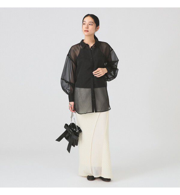 Ray BEAMS 「シアー ボリュームスリーブ シャツ」|シャツ・ブラウス|