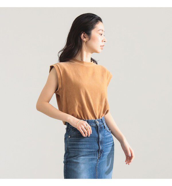 Demi-Luxe BEAMS 「MAISON CORNICHON / スリーブレス Tシャツ」|Tシャツ・カットソー|