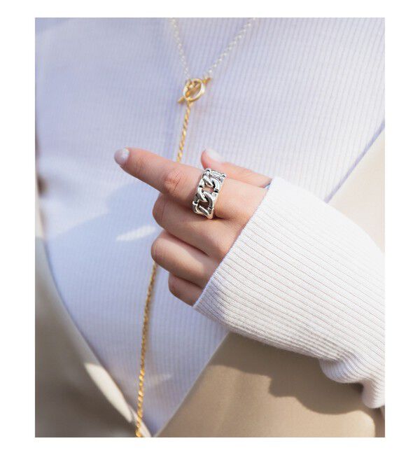 Demi-Luxe BEAMS 「【別注】PHILIPPE AUDIBERT / チェーン リング S」|その他|SILVER