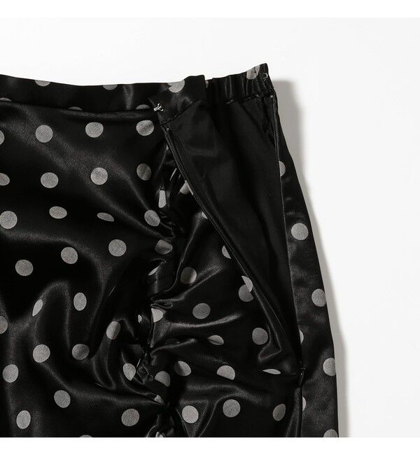 Ray BEAMS 「ドット サテン フリル スカート」|スカート|