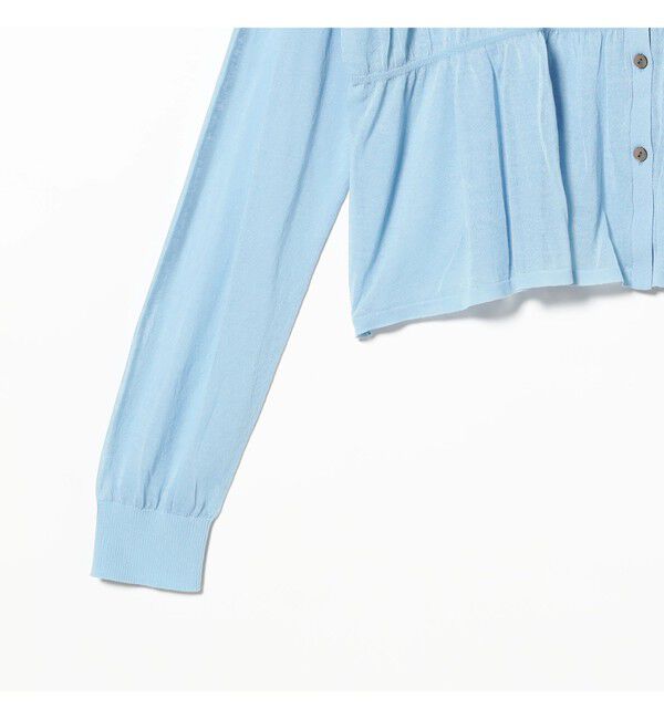 Ray BEAMS 「シアーシャーリング クルーネック カーディガン」|ニット・セーター|