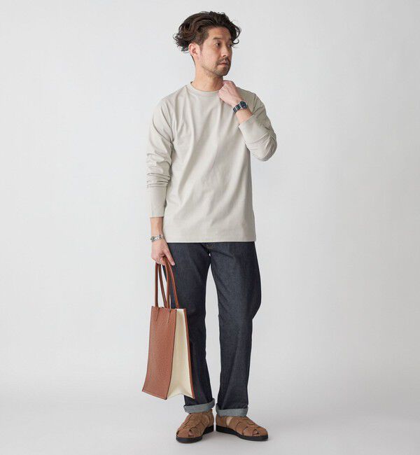 SHIPS「SHIPS: 抗菌・防臭 NANO-FINE(R) ハイゲージ クルーネック Tシャツ (ロンT)」|Tシャツ・カットソー|