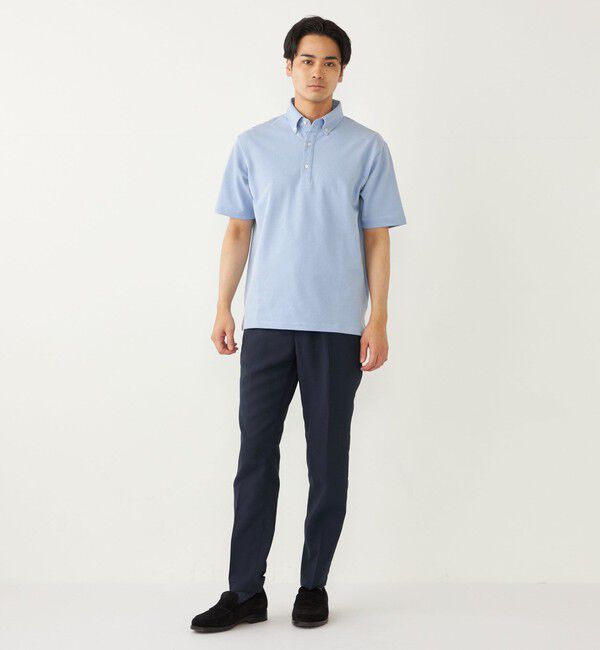 SHIPS Colors 「SHIPS Colors: 〈吸水速乾〉カノコ ボタンダウン 半袖 ポロシャツ」|ポロシャツ|