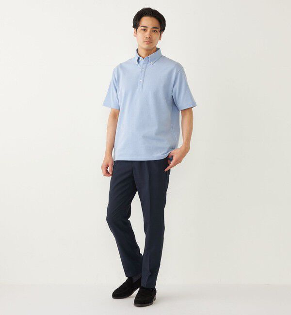 SHIPS Colors 「SHIPS Colors: 〈吸水速乾〉カノコ ボタンダウン 半袖 ポロシャツ」|ポロシャツ|