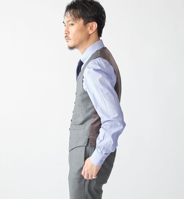 SHIPS「SHIPS: LORO PIANA FABRIC オーストラリス シャークスキン ベスト」|ベスト・ジレ|