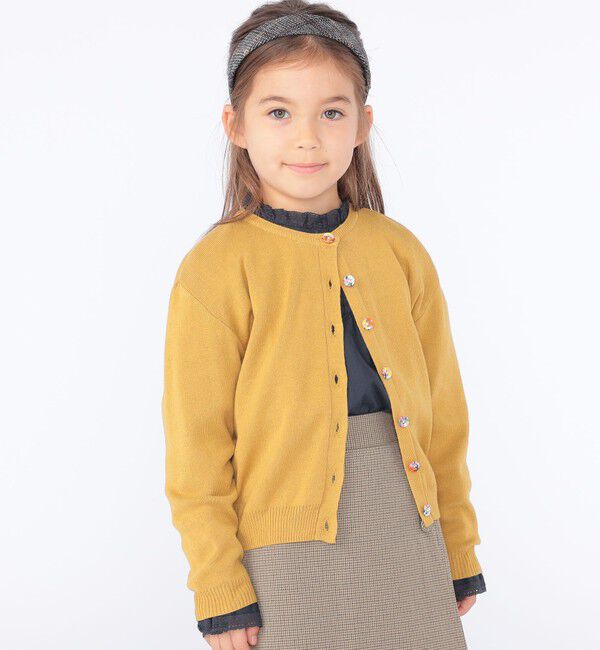 SHIPS KIDS「SHIPS KIDS:100～130cm / レース ピンタック 長袖 ブラウス」|シャツ・ブラウス|