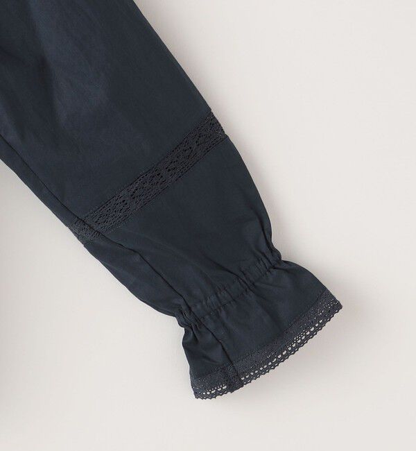 SHIPS KIDS「SHIPS KIDS:100～130cm / レース ピンタック 長袖 ブラウス」|シャツ・ブラウス|