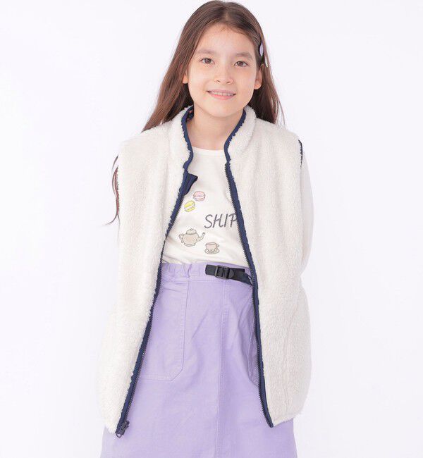 SHIPS KIDS「SHIPS KIDS:140～150cm / アフタヌーンティー モチーフ 長袖 TEE」|Tシャツ・カットソー|