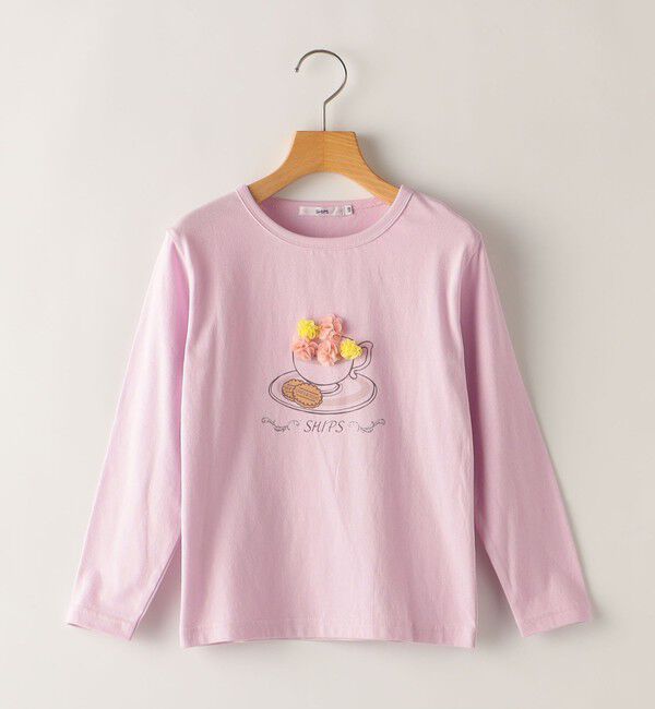SHIPS KIDS「SHIPS KIDS:140～150cm / アフタヌーンティー モチーフ 長袖 TEE」|Tシャツ・カットソー|