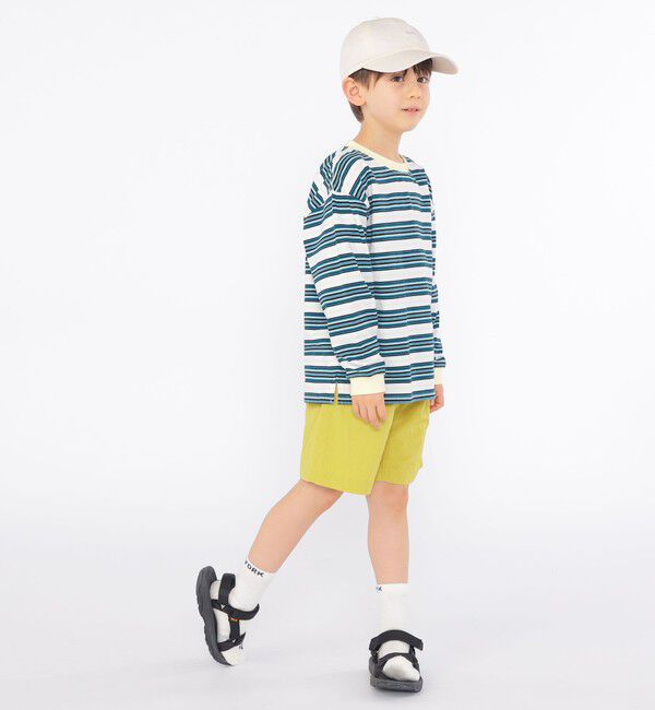 SHIPS KIDS「SHIPS KIDS:100～130cm / マルチ ボーダー 長袖 TEE」|Tシャツ・カットソー|
