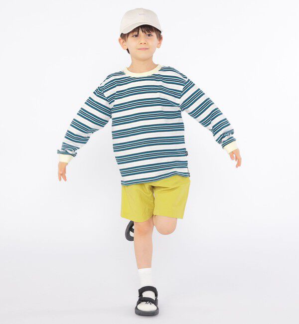 SHIPS KIDS「SHIPS KIDS:100～130cm / マルチ ボーダー 長袖 TEE」|Tシャツ・カットソー|