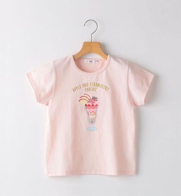 SHIPS KIDS「SHIPS KIDS:80～90cm / スイーツ モチーフ 半袖 TEE」|Tシャツ・カットソー|ピンク
