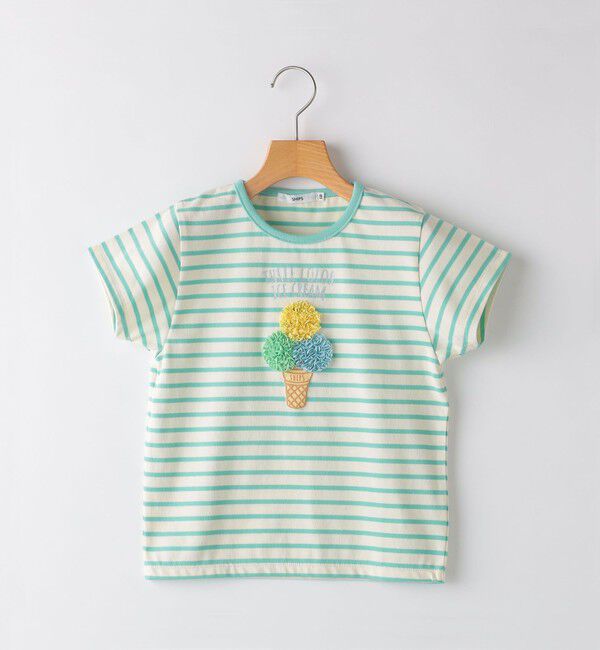 SHIPS KIDS「SHIPS KIDS:80～90cm / スイーツ モチーフ 半袖 TEE」|Tシャツ・カットソー|ライトグリーン