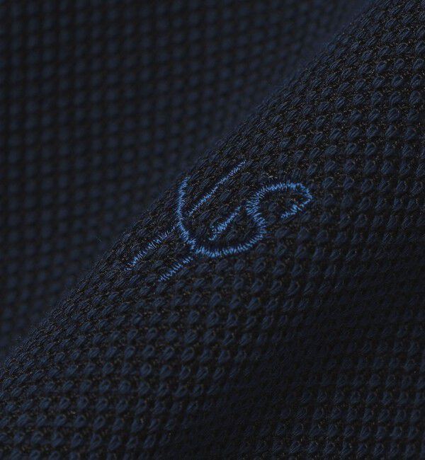 SHIPS「【WEB限定】SHIPS: ワンポイント ロゴ バーズアイ ヘンリーネック Tシャツ 24SS」|Tシャツ・カットソー|