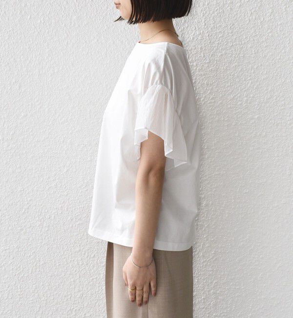 SHIPS Colors 「《予約》【WEB限定】SHIPS Colors:〈手洗い可能〉シルケット 天竺 オーバー トップス◆」|Tシャツ・カットソー|