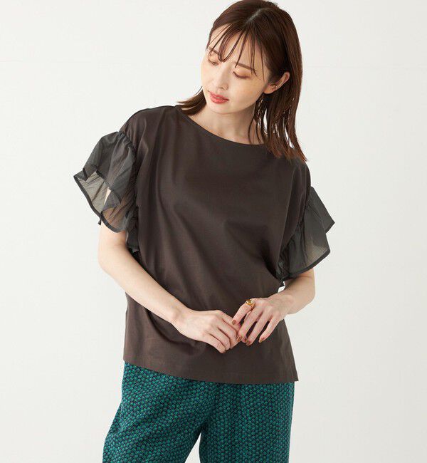 SHIPS Colors 「《予約》【WEB限定】SHIPS Colors:〈手洗い可能〉シルケット 天竺 オーバー トップス◆」|Tシャツ・カットソー|