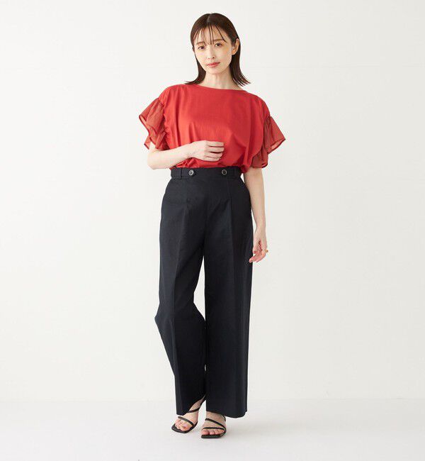 SHIPS Colors 「《予約》【WEB限定】SHIPS Colors:〈手洗い可能〉シルケット 天竺 オーバー トップス◆」|Tシャツ・カットソー|