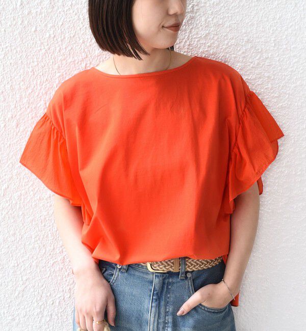 SHIPS Colors 「《予約》【WEB限定】SHIPS Colors:〈手洗い可能〉シルケット 天竺 オーバー トップス◆」|Tシャツ・カットソー|