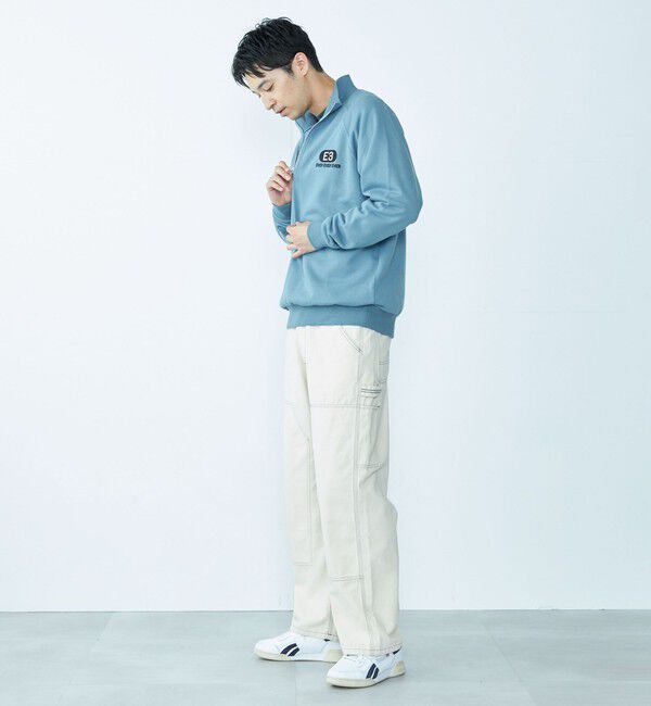 SHIPS「City Ambient Products: エンブロイダリー ハーフジップ スウェット」|スウェット・ジャージ|