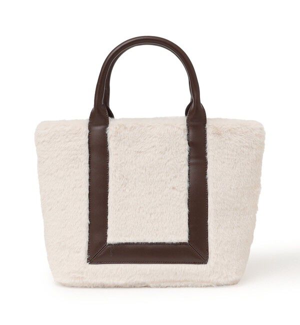 SHIPS Colors 「SHIPS Colors:フェイクファー 配色 トート バッグ◇」|トートバッグ|