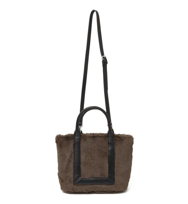 SHIPS Colors 「SHIPS Colors:フェイクファー 配色 トート バッグ◇」|トートバッグ|