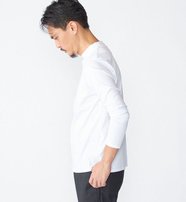 SHIPS「SHIPS: ALBINI モックネック ロングスリーブ Tシャツ」|Tシャツ・カットソー|
