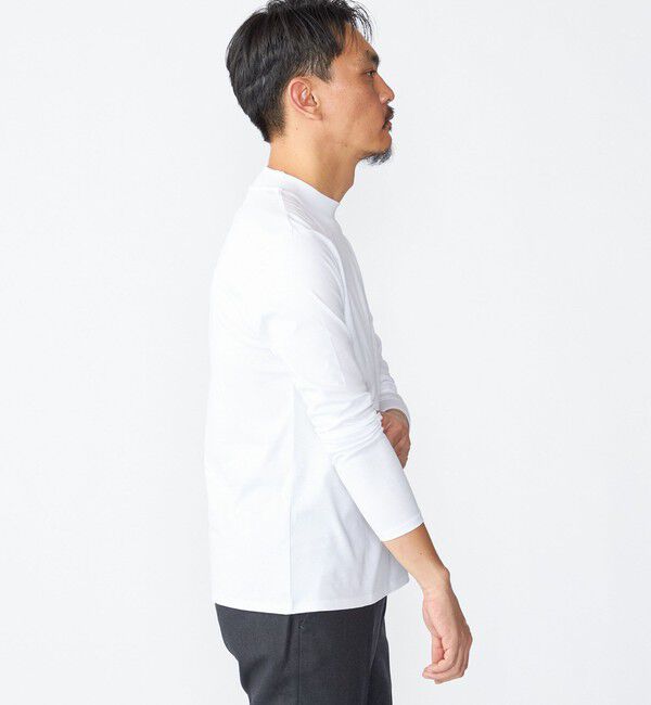 SHIPS「SHIPS: ALBINI モックネック ロングスリーブ Tシャツ」|Tシャツ・カットソー|
