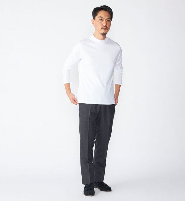 SHIPS「SHIPS: ALBINI モックネック ロングスリーブ Tシャツ」|Tシャツ・カットソー|