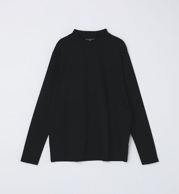 SHIPS「SHIPS: ALBINI モックネック ロングスリーブ Tシャツ」|Tシャツ・カットソー|ブラック