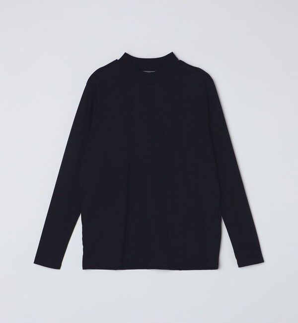 SHIPS「SHIPS: ALBINI モックネック ロングスリーブ Tシャツ」|Tシャツ・カットソー|ネイビー