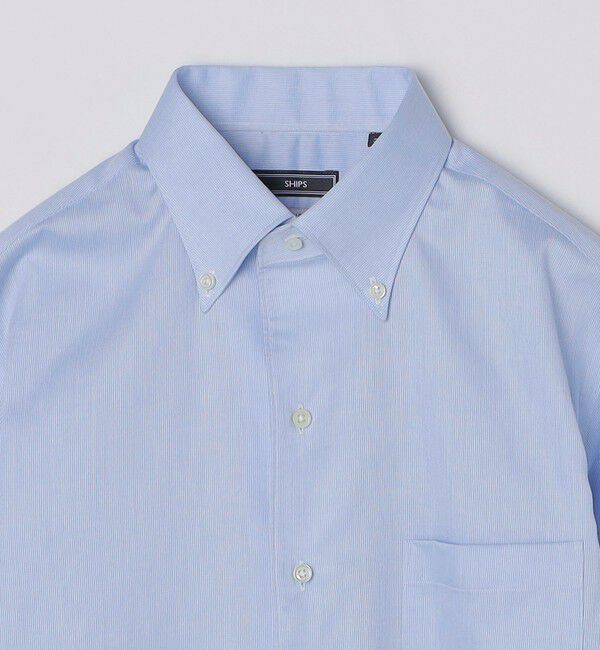 SHIPS「SHIPS: イージーアイロン ピケ イタリアンボタンダウンカラー シャツ」|シャツ・ブラウス|