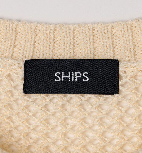 SHIPS「SHIPS:〈手洗い可能〉メッシュ ニット ベスト」|ベスト・ジレ|