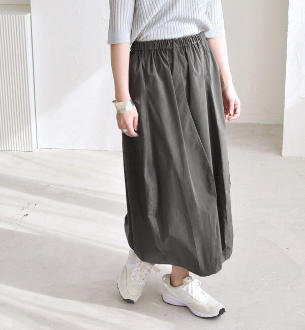 quaranciel「quaranciel:〈洗濯機可能〉タイプライターライク コクーン スカート」|スカート|