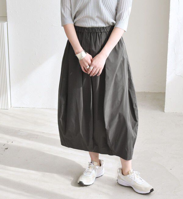 quaranciel「quaranciel:〈洗濯機可能〉タイプライターライク コクーン スカート」|スカート|