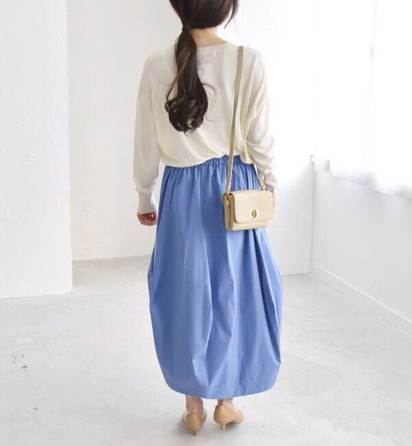 quaranciel「quaranciel:〈洗濯機可能〉タイプライターライク コクーン スカート」|スカート|