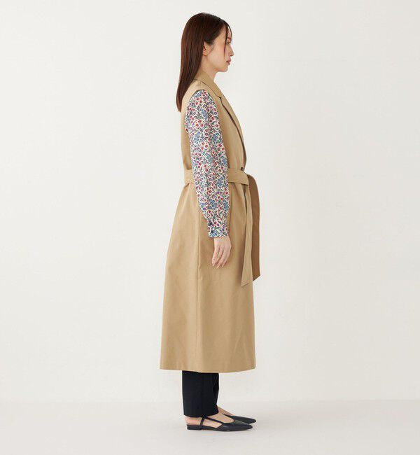 SHIPS Colors 「SHIPS Colors:〈手洗い可能〉トレンチ 2WAY ジレ ワンピース」|ジャンパースカート|