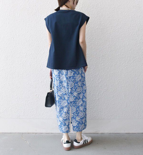 SHIPS any「SHIPS any:〈洗濯機可能〉Les Olivades ボタニカル プリント Iライン イージー スカート」|スカート|