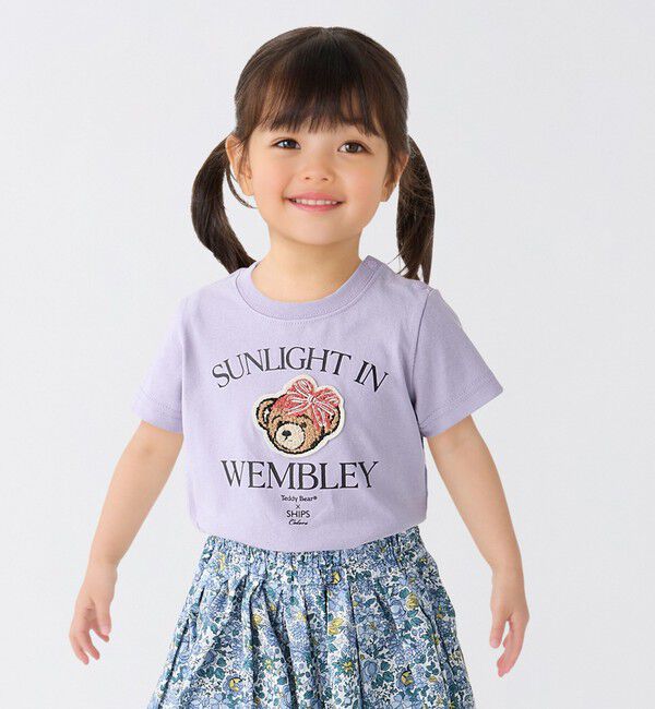 SHIPS Colors 「SHIPS Colors:80～150cm / TeddyBear(R) プリント&ステッチ TEE◇」|Tシャツ・カットソー|ラベンダー