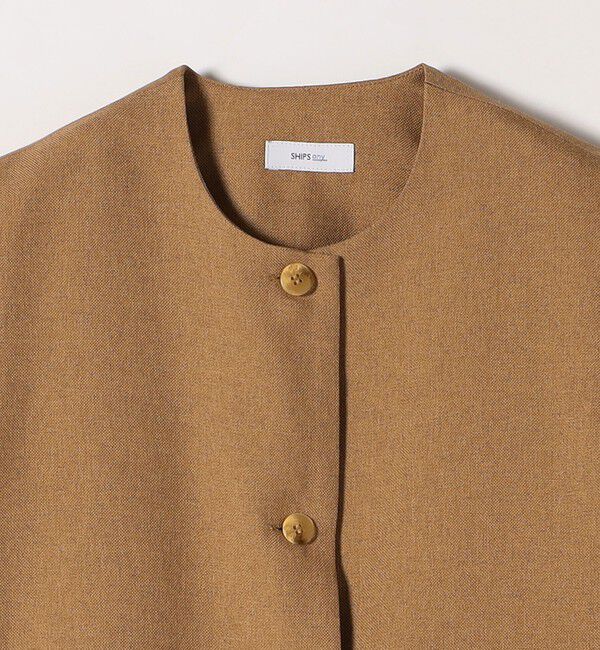 SHIPS any「SHIPS any:〈洗濯機可能〉リネンライク ジレ ワンピース &times; イージー パンツ セットアップ」|その他|