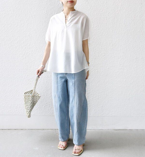 SHIPS for women「〈手洗い可能〉袖 ギャザー ドルマン ブラウス」|シャツ・ブラウス|